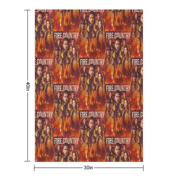Fire Country - Burned Throw Blanket