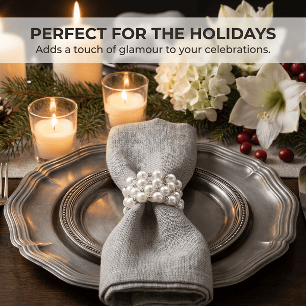 Silver Pearl Napkin Rings – Pearl Majesty