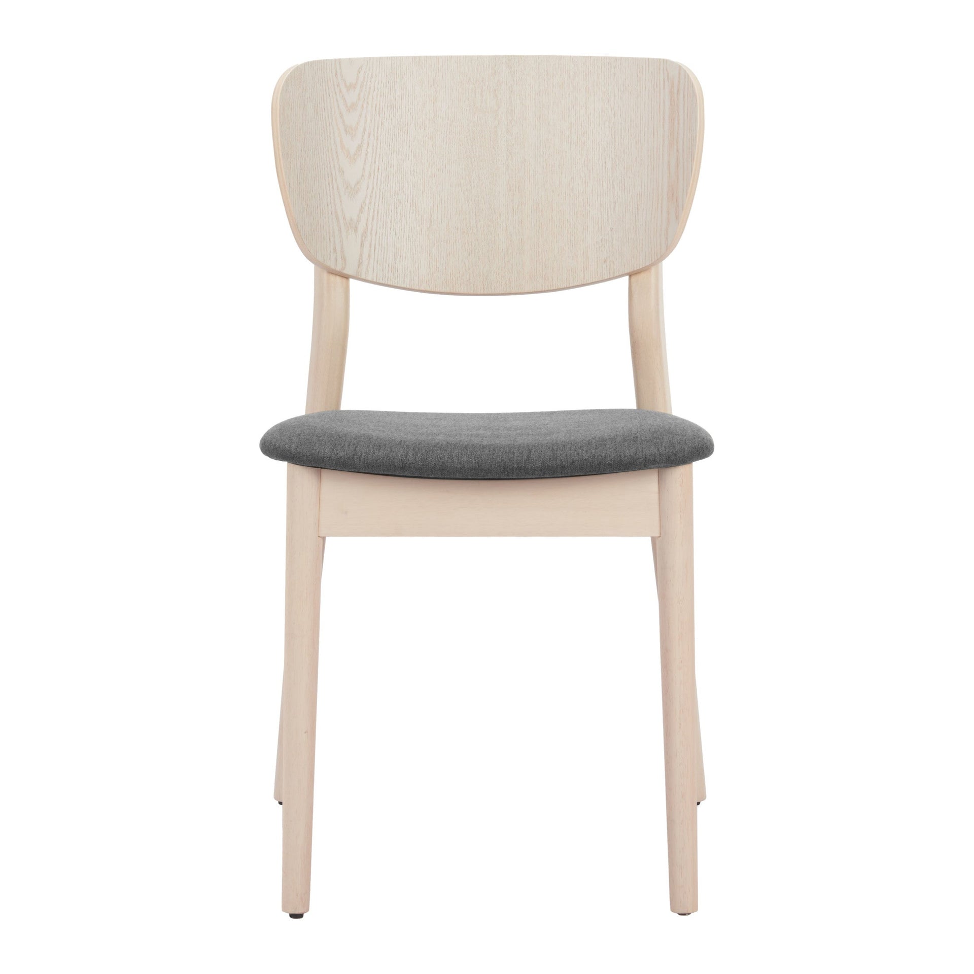 Kellua Dining Chair (Set of 2) Gray & Natural