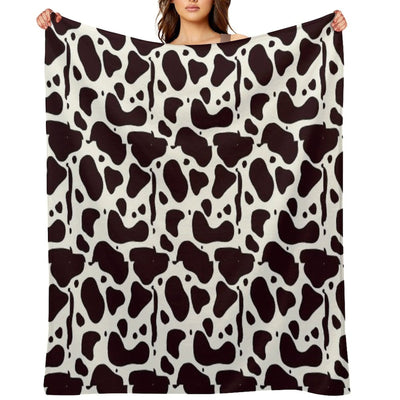 Cow Print Lightweight Throw Blanket