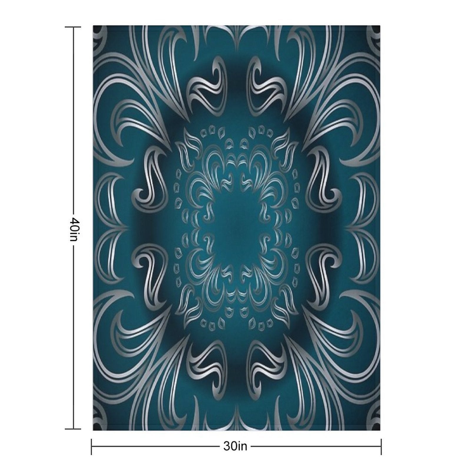 Shades of  Blue Comfort Throw Blanket