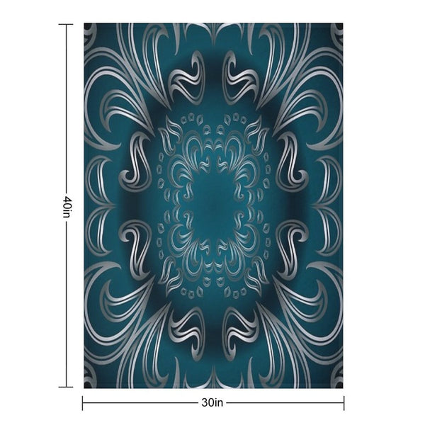 Shades of  Blue Comfort Throw Blanket