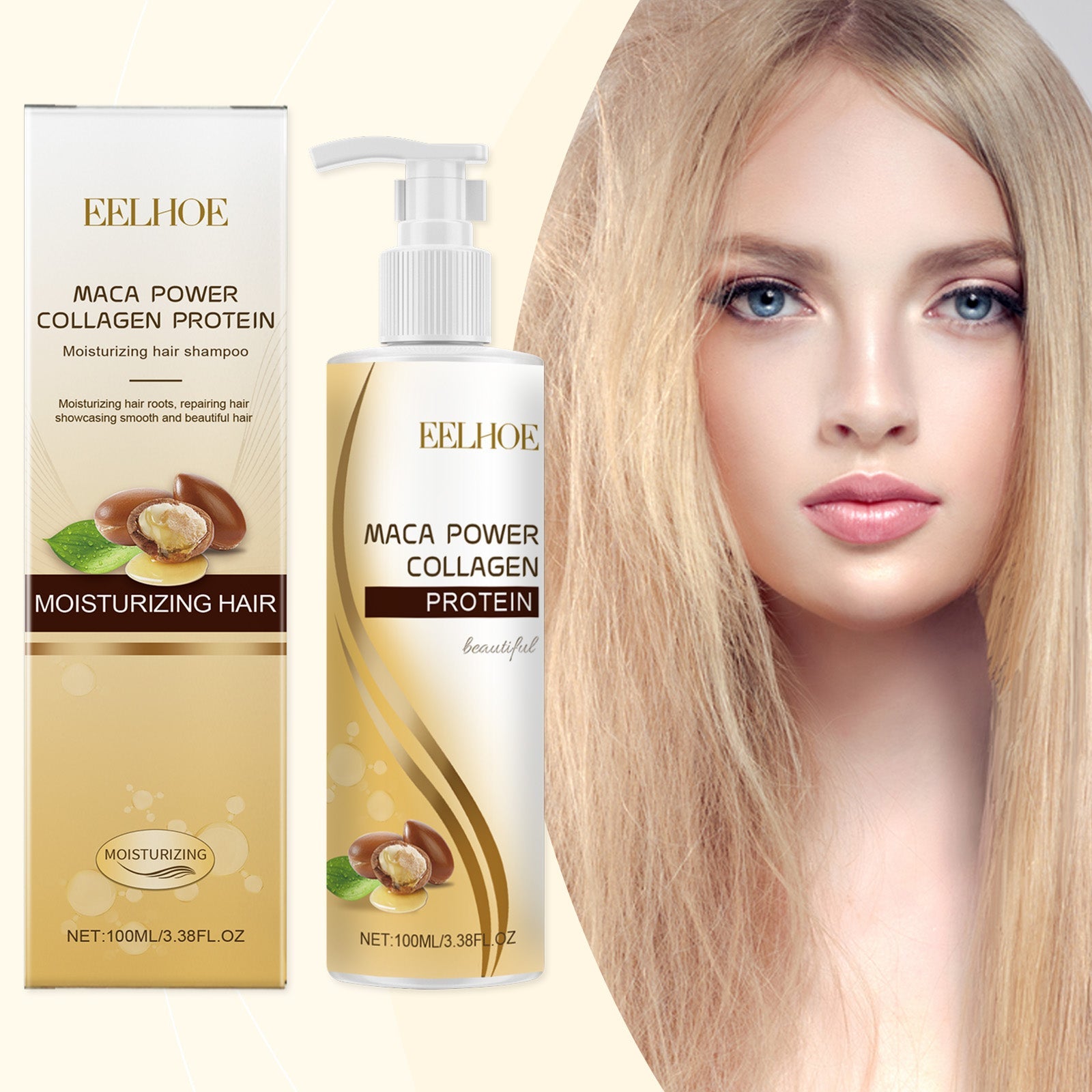 Collagen Volumizing Shampoo Gently And Deeply Nourishes And Repairs Clean, Smooth And Frizzy Hair