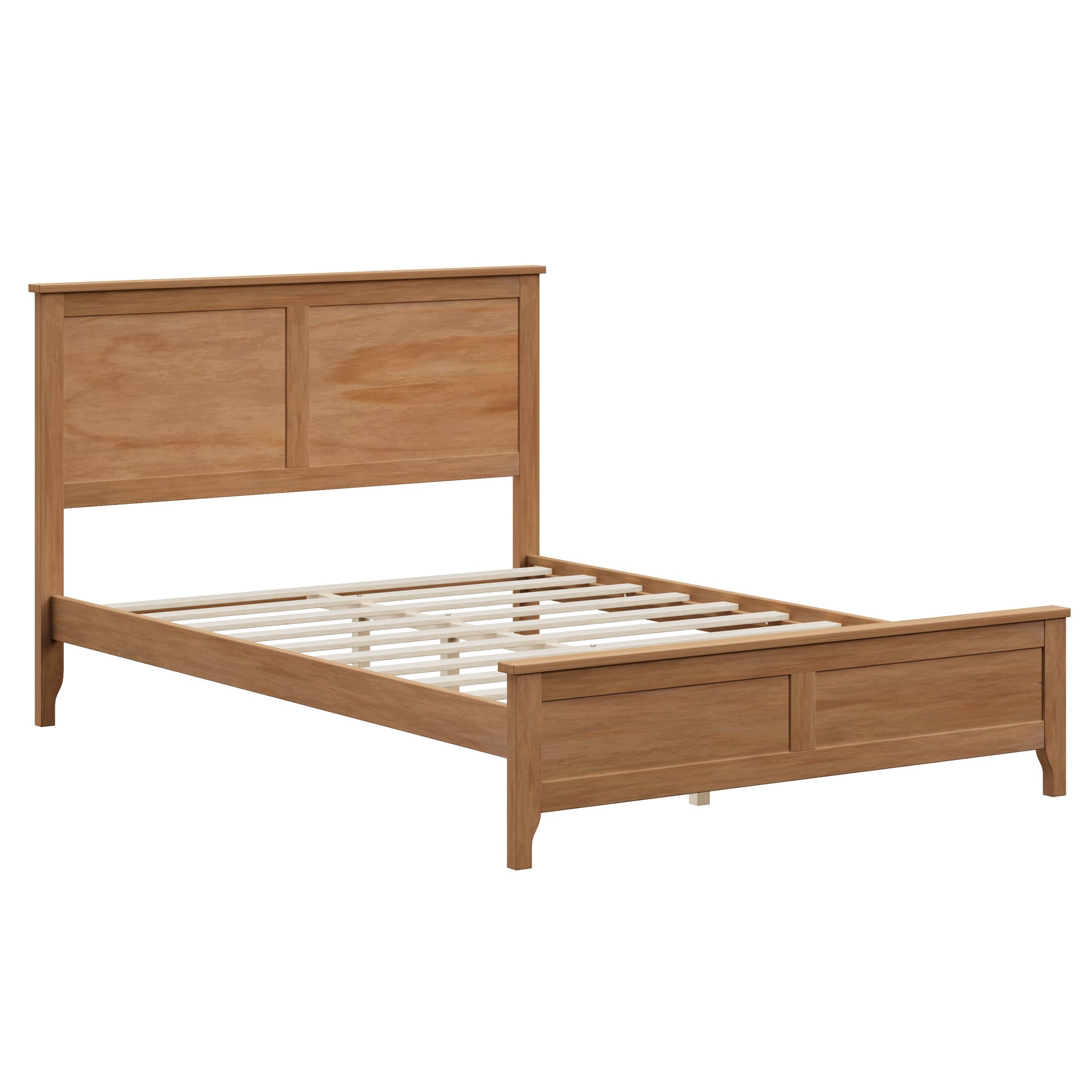 Modern Solid Wood Full Size Platform Bed