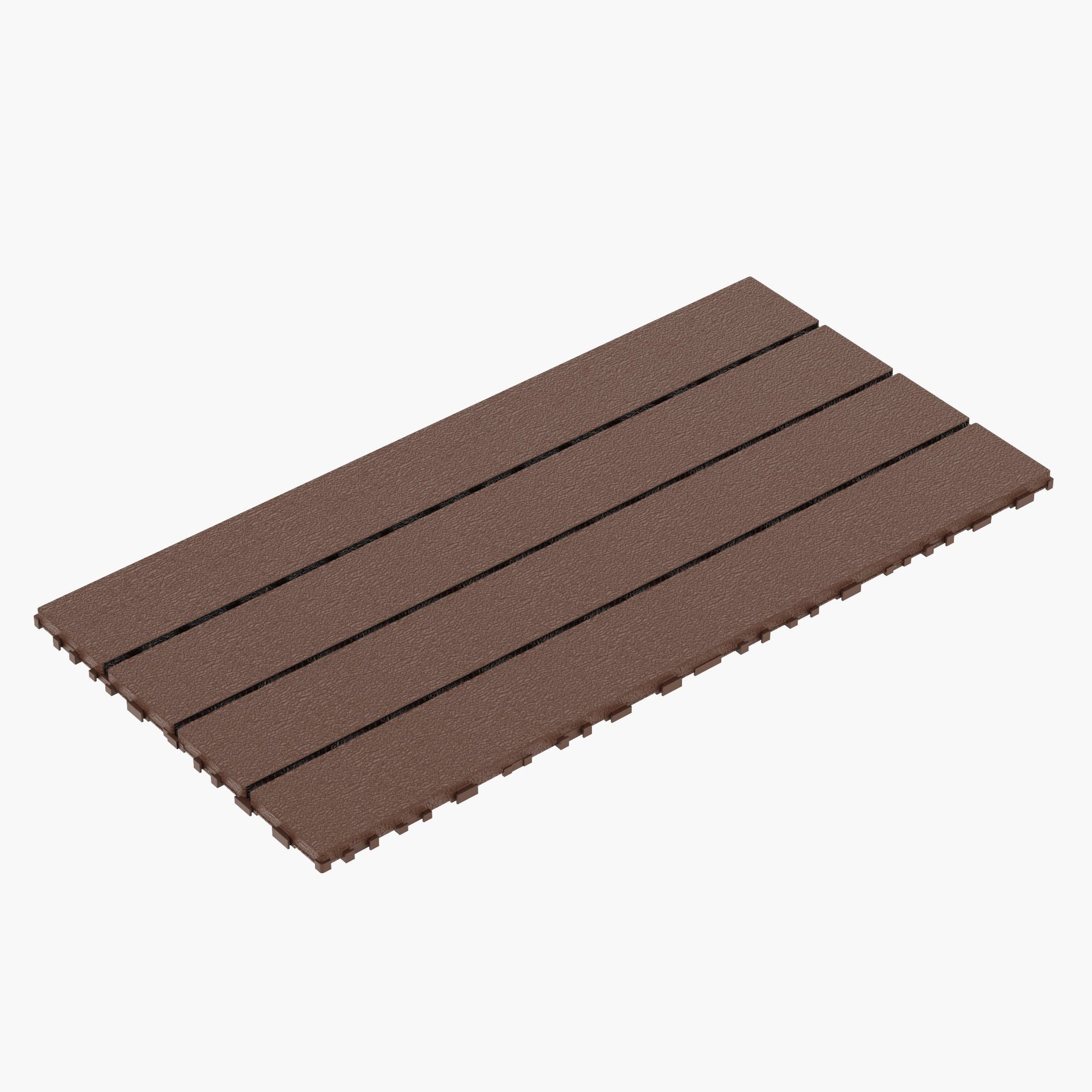 2FT terrace tiles, DIY module interlocking terrace tiles, quick installation of courtyard tiles, 24 pieces in red brown color