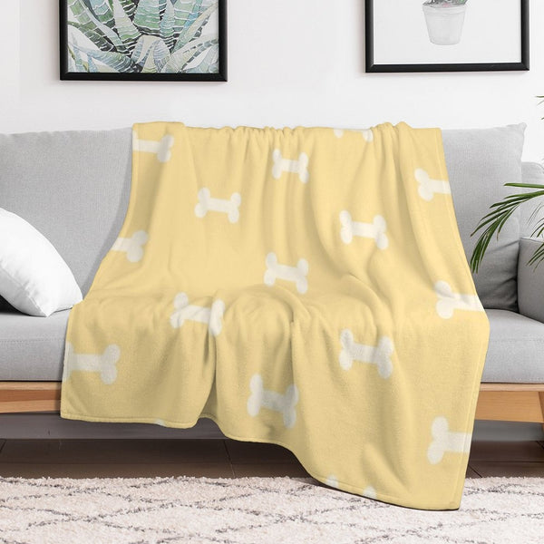 Blue Dog Bed Blanket Gift-ready Throw Blanket