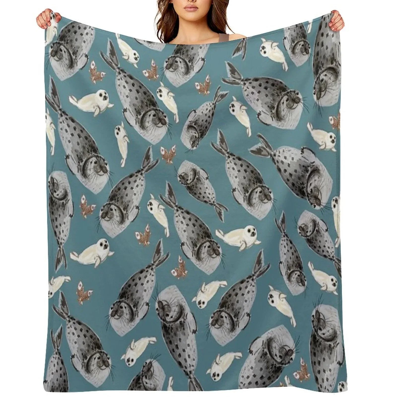 Common Seal Throw Blanket