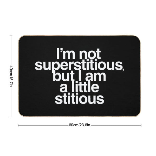 A Little Stitious Bath Mat