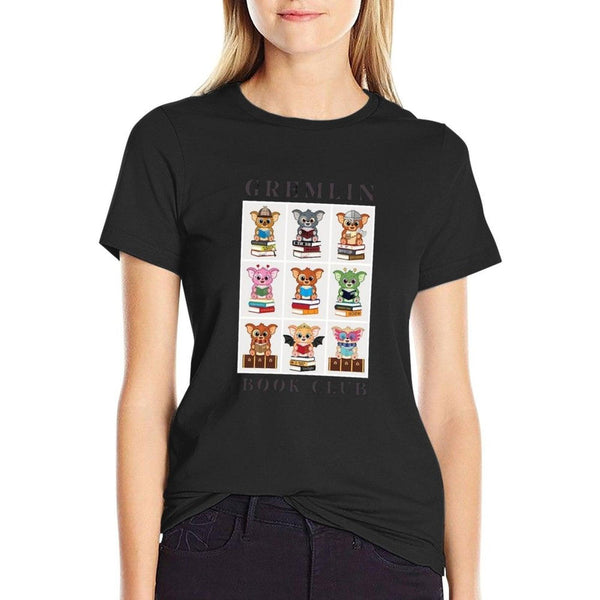 Gremlin Book Club Collage  Polyester Blend T-Shirt