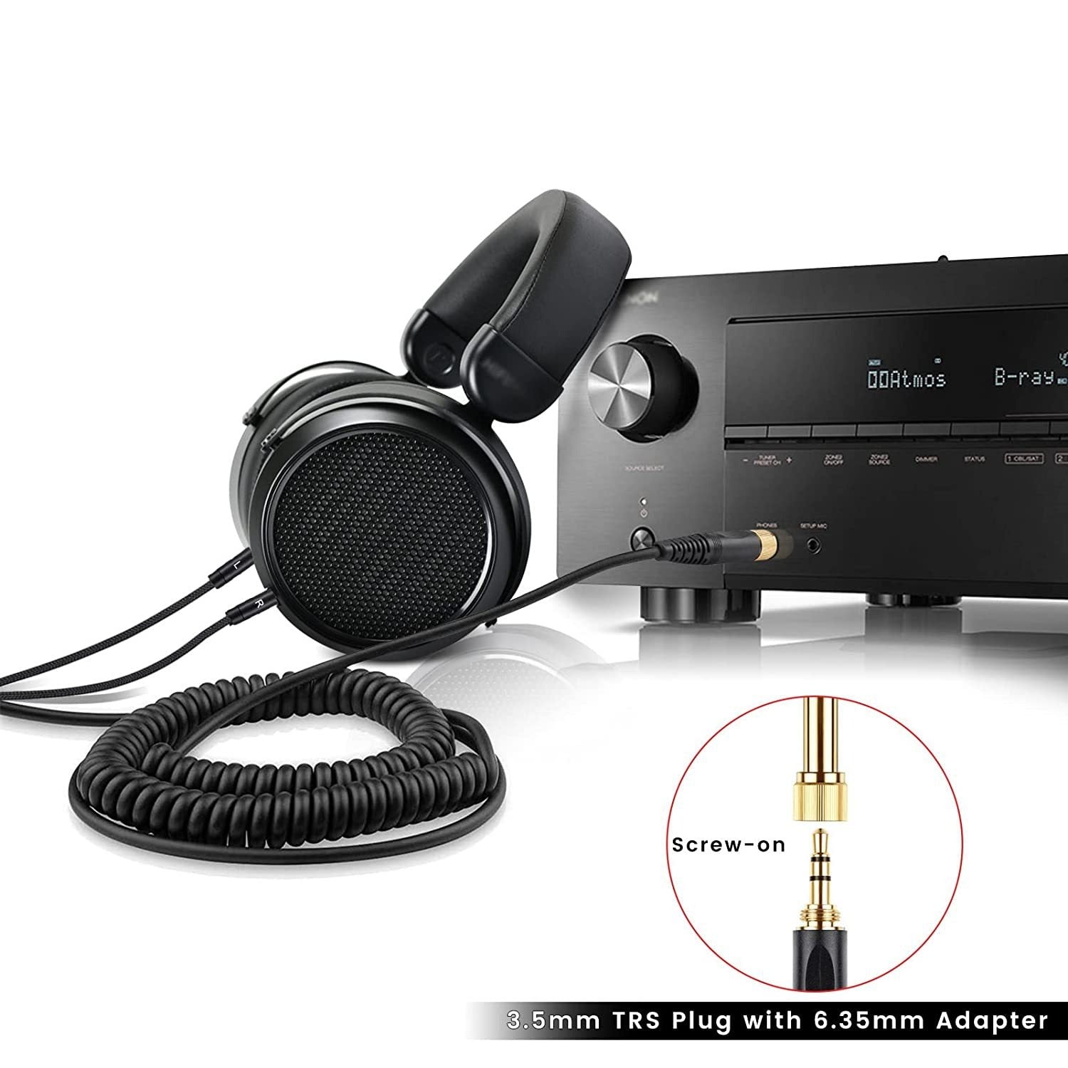 Suitable for Tianlong AH-D7100 7200 D600 D9200 5200 dual 3.5mm headphone spring cables