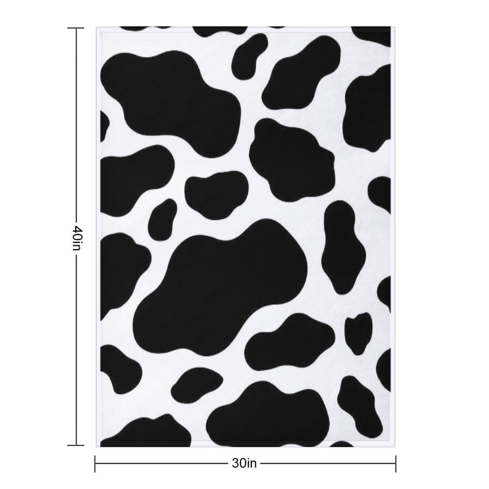 Cow Print Travel-friendly Throw Blanket