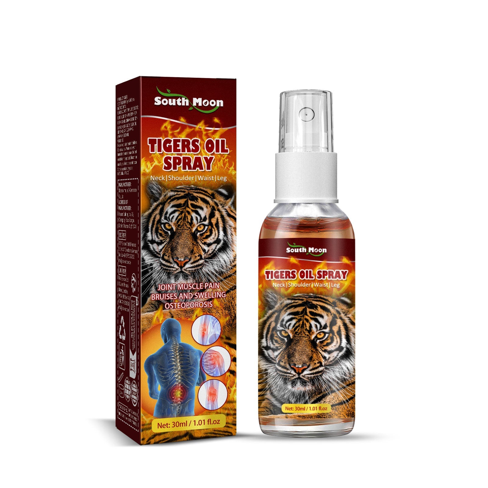 Tiger Oil Spray, Relieve Body Joint Knee Discomfort With External Massage Treatment Spray