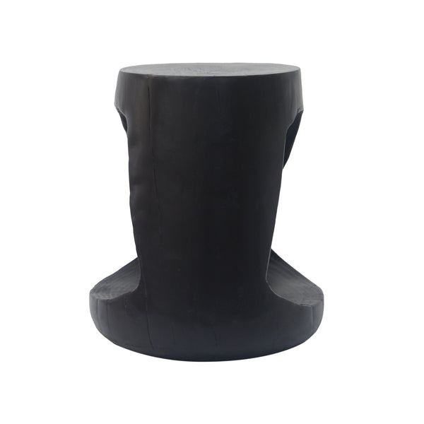 MGO Hollow Side Table with Wood-like Texture