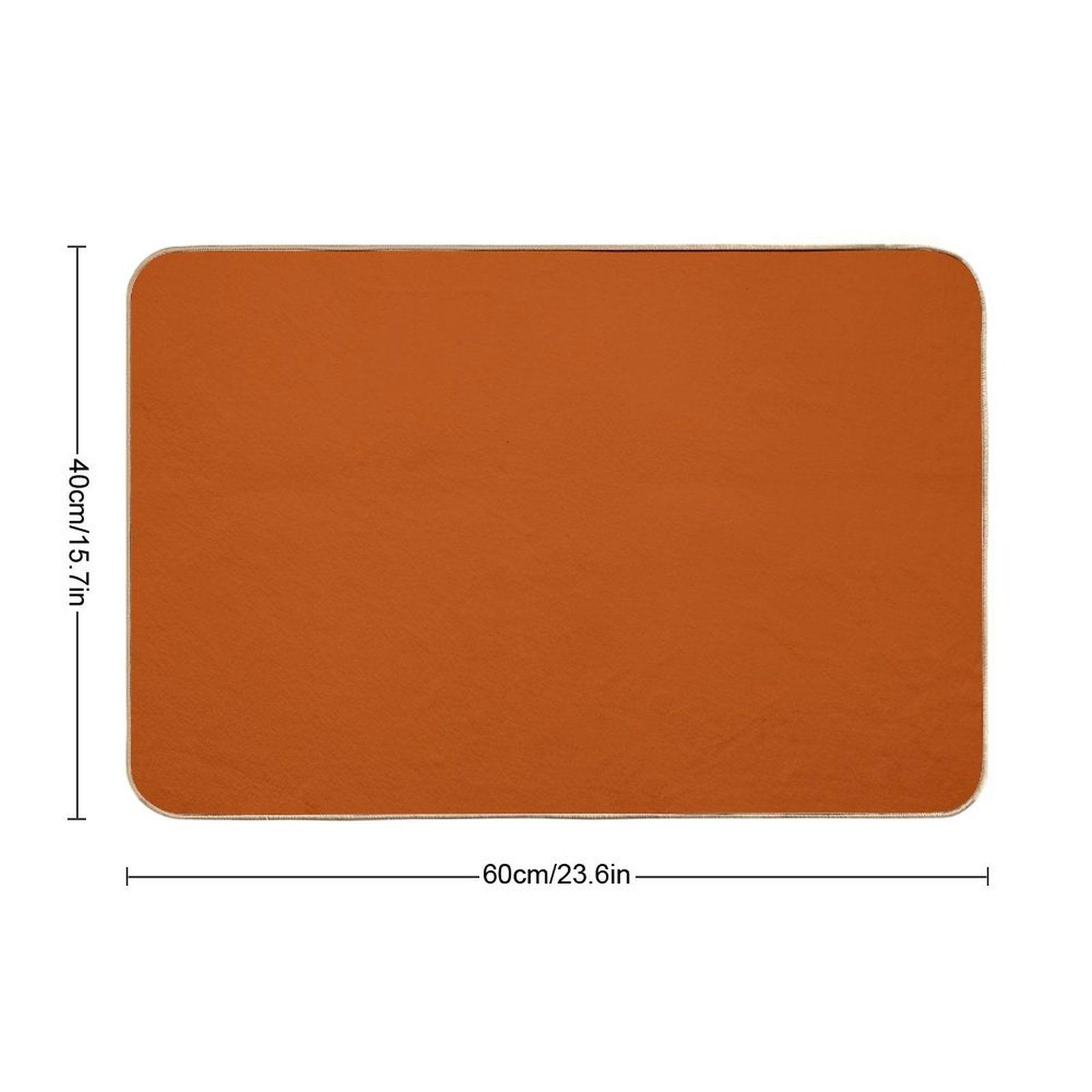 Best Seller Colors of Autumn Terracotta Orange Brown Single Solid Color - Accent Shade - Hue - Colour Bath Mat