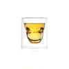 Double layered skull glass, creative bar glass, transparent insulated water glass, skull glass, beer glass, imprisoning pirates