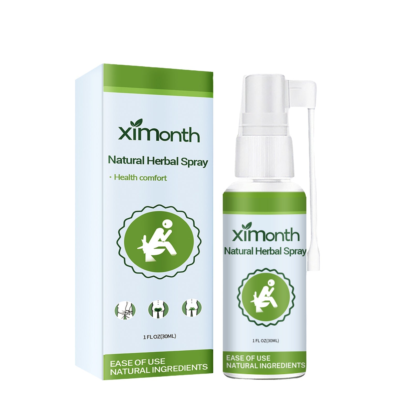 Natural Herbal Hemorrhoid Spray, Soothing Perianal Itchiness And Soothing Anal Care Spray