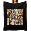 Dog Crowd Wrinkle-free Throw Blanket