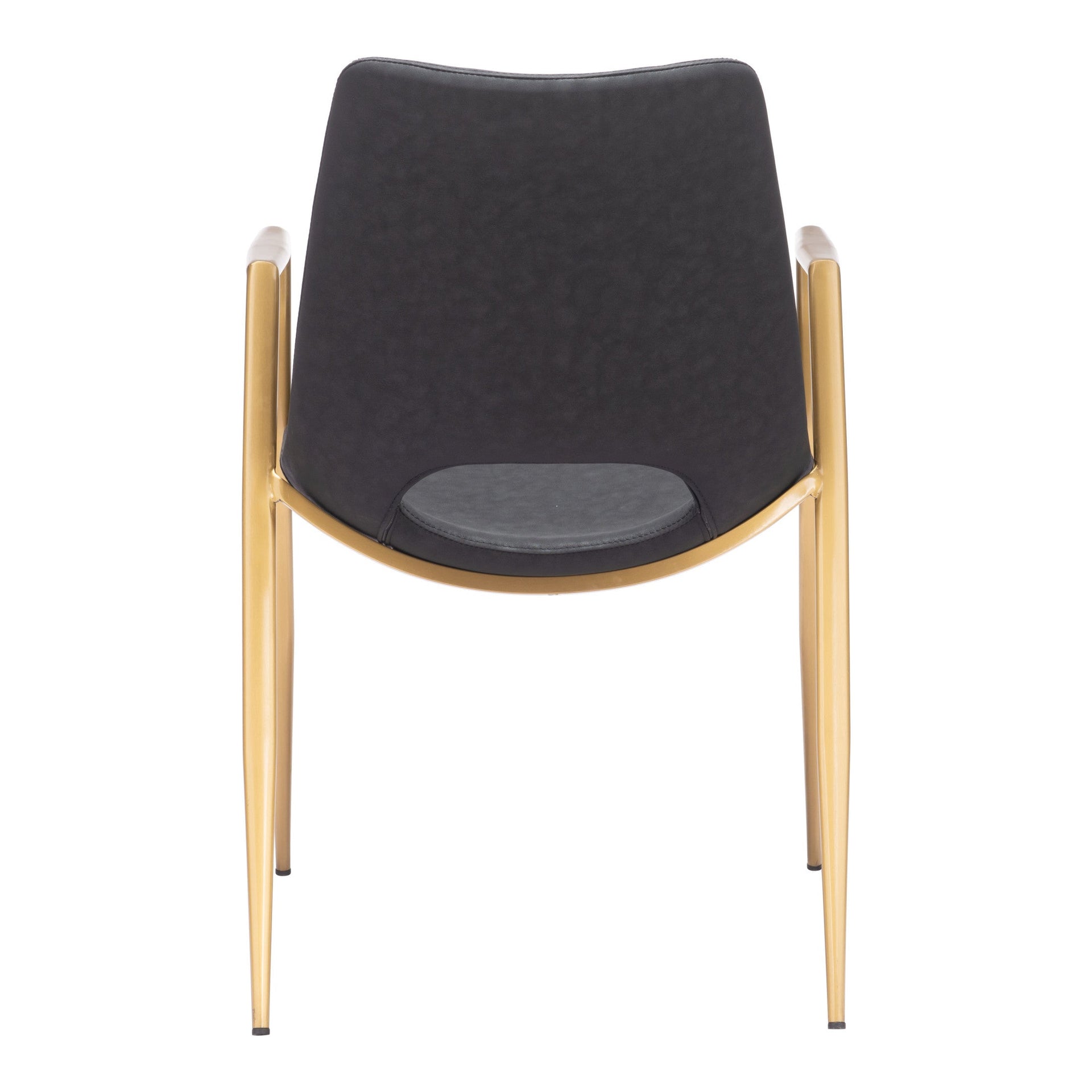 Desi Dining Chair (Set of 2) Black & Gold