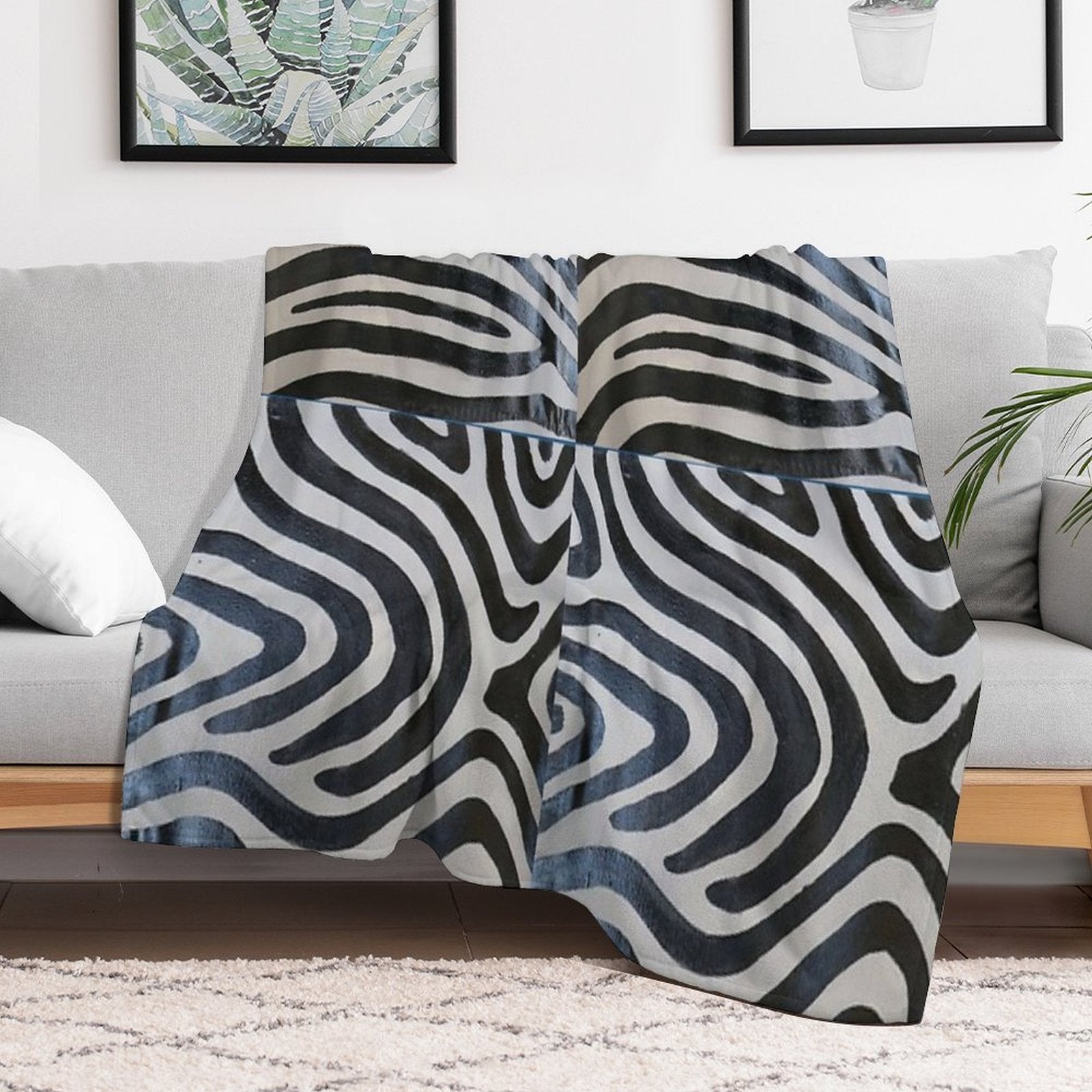 Nature’s Best Zebra Prints Lightweight Throw Blanket