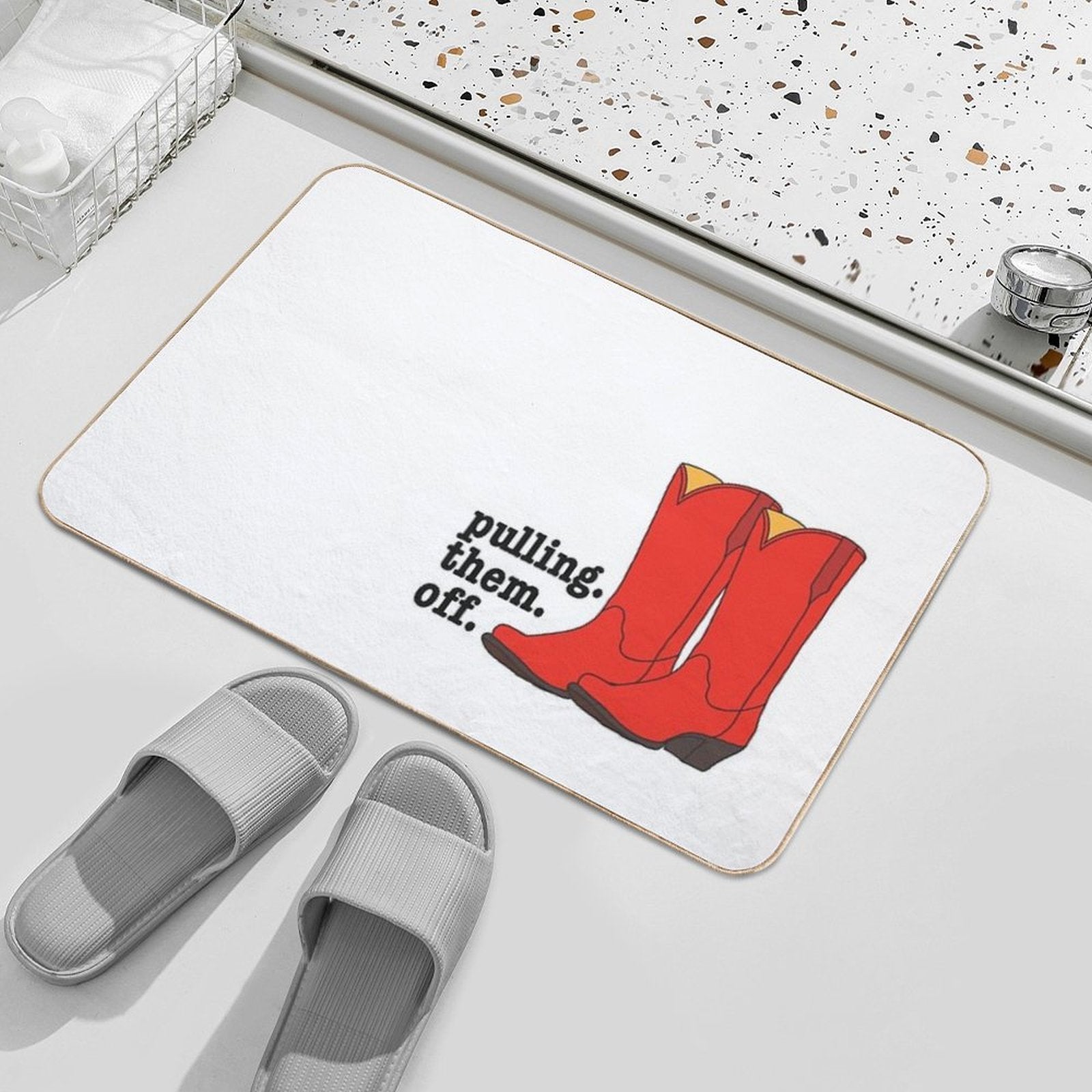 Ted’s Cowboy Boots from How I Met Your Mother  Repositionable Bath Mat