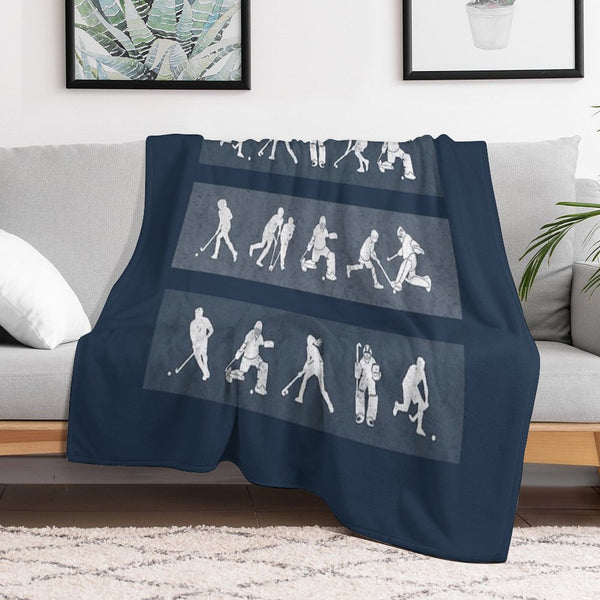 Field Hockey Durable Throw Blanket