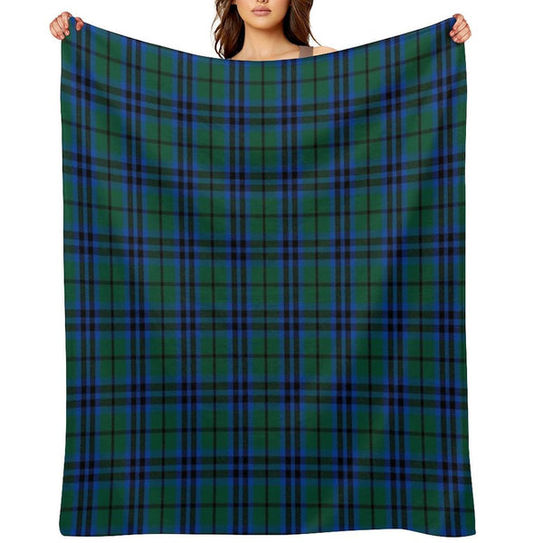 Marshall Clan Tartan (High Res) Wrinkle-free Throw Blanket