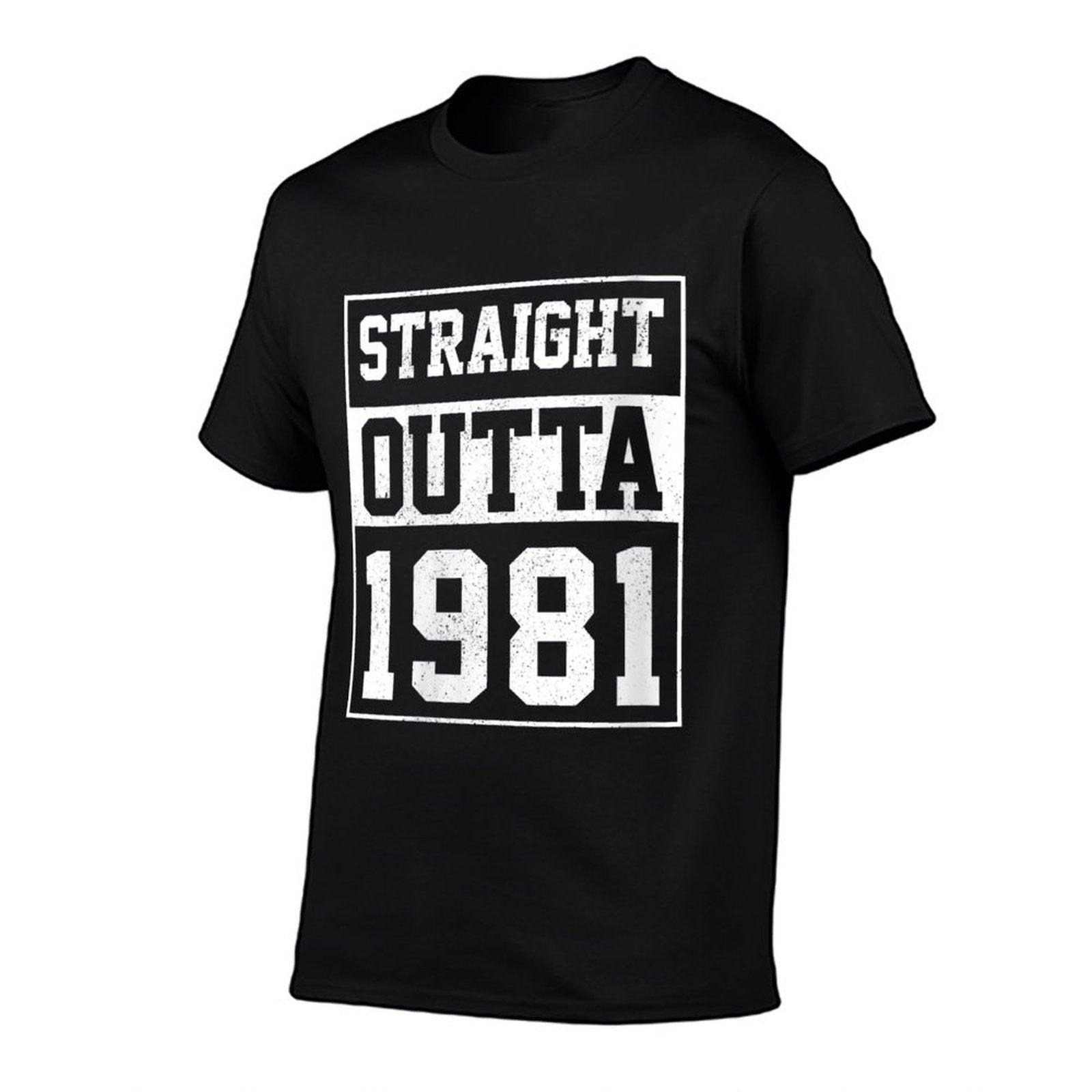 Womens Straight Outta 1981 Funny Vintage 40th Birthday Gift  Vintage-inspired T-Shirt