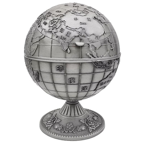 Antique style personalized ashtray with lid anti fly ash household large classical craft gift