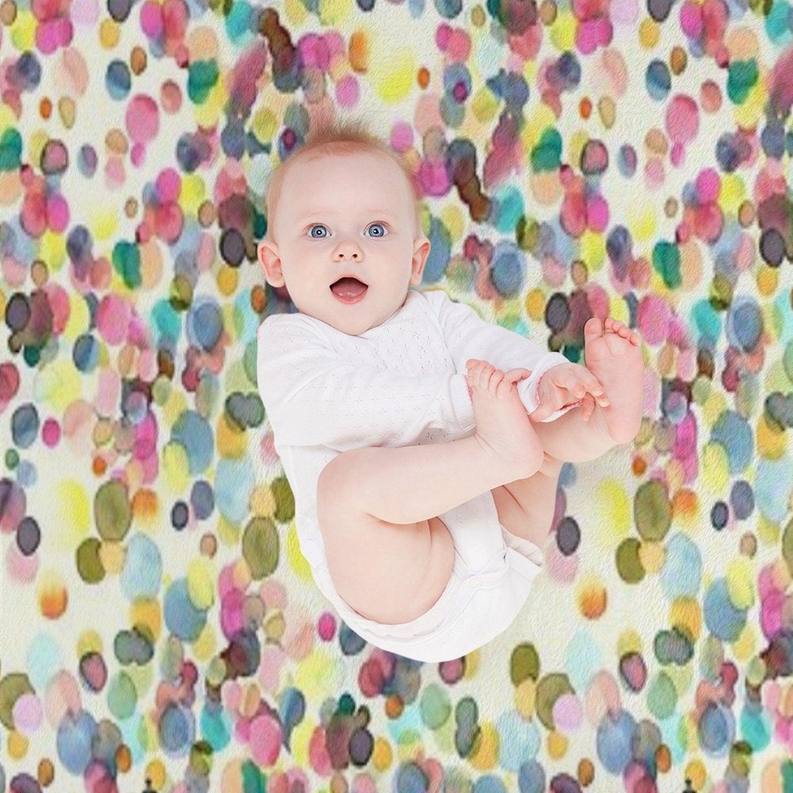 Color Drops Throw Blanket