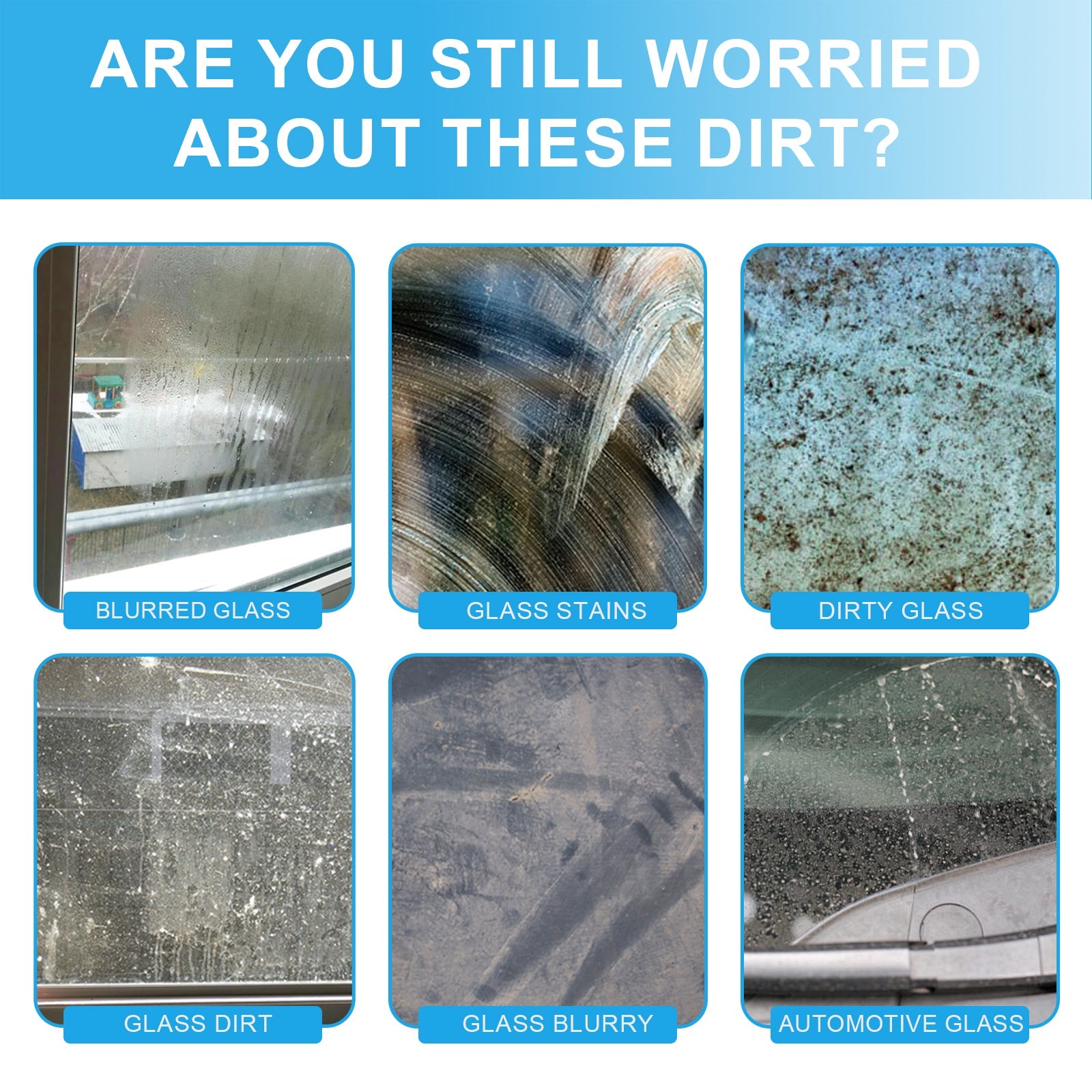 Glass Cleaning Tablets, Car Home Bathroom Polishing Mirror To Remove Scale Clear Sight Anti-Fog