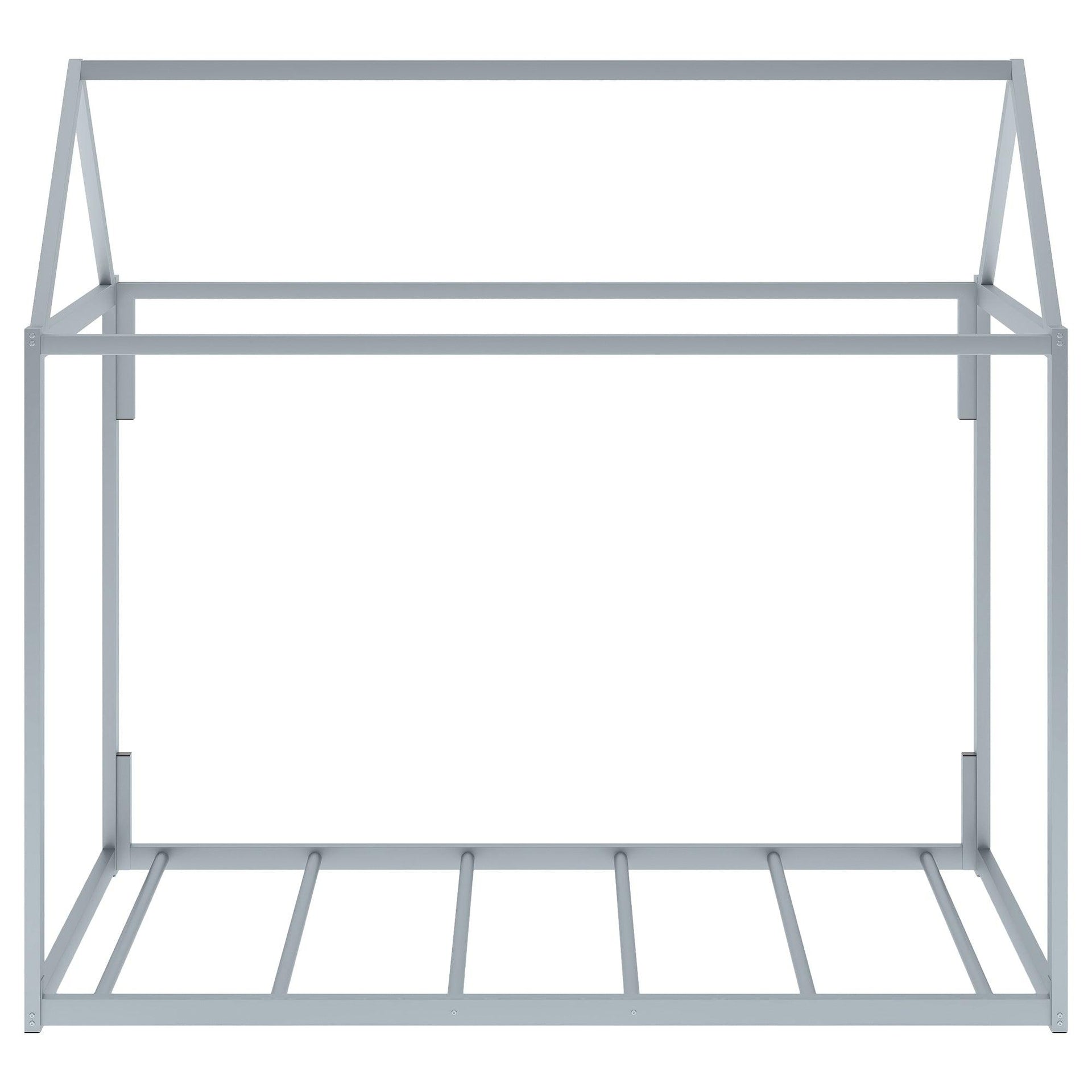 Metal House Shape Platform Bed twin