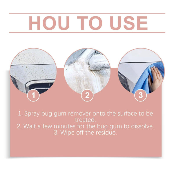 Auto Shellac Cleaning Agent Car Paint Decontaminating Bird Droit Resin Shellac Bug Spot Foam Cleaner