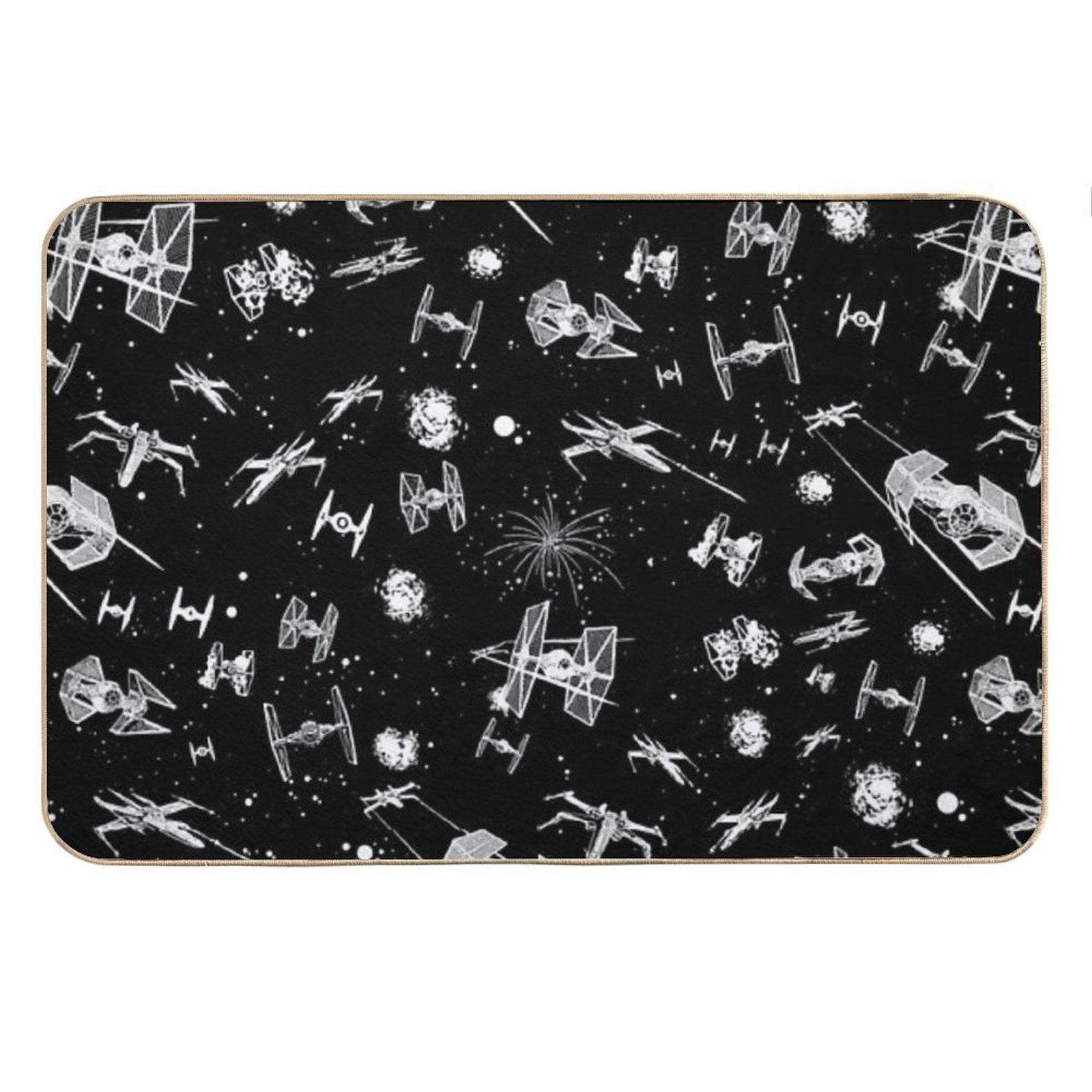 Space Ship Battle Bath Mat