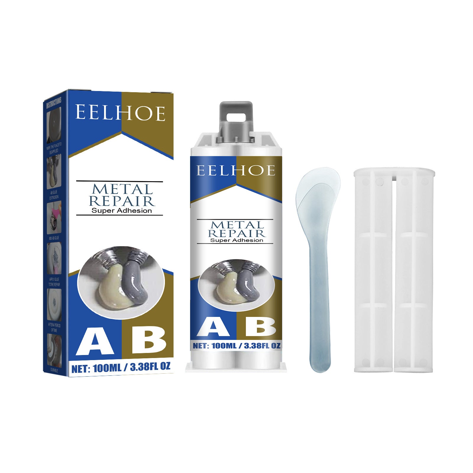 Metal Repair Glue, Crack Filling And Leak Plugging Quick Dry Crack High Temperature Welding Metal Repair Agent