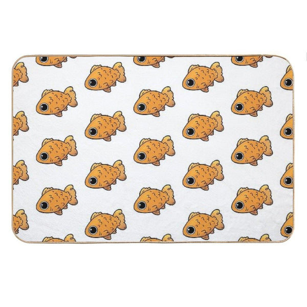 Cute Goldfish Cartoon Pet Bath Mat