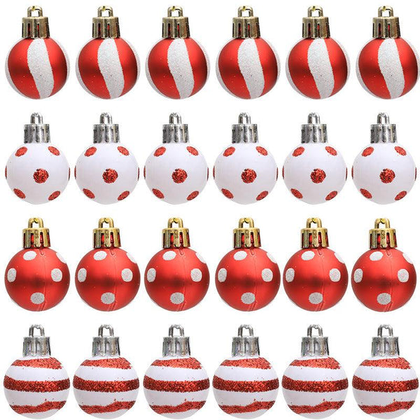 Christmas decorations Christmas trees gifts decorations mini painted Christmas balls