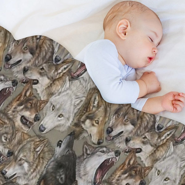 Wolves Pattern Velvety-soft Throw Blanket