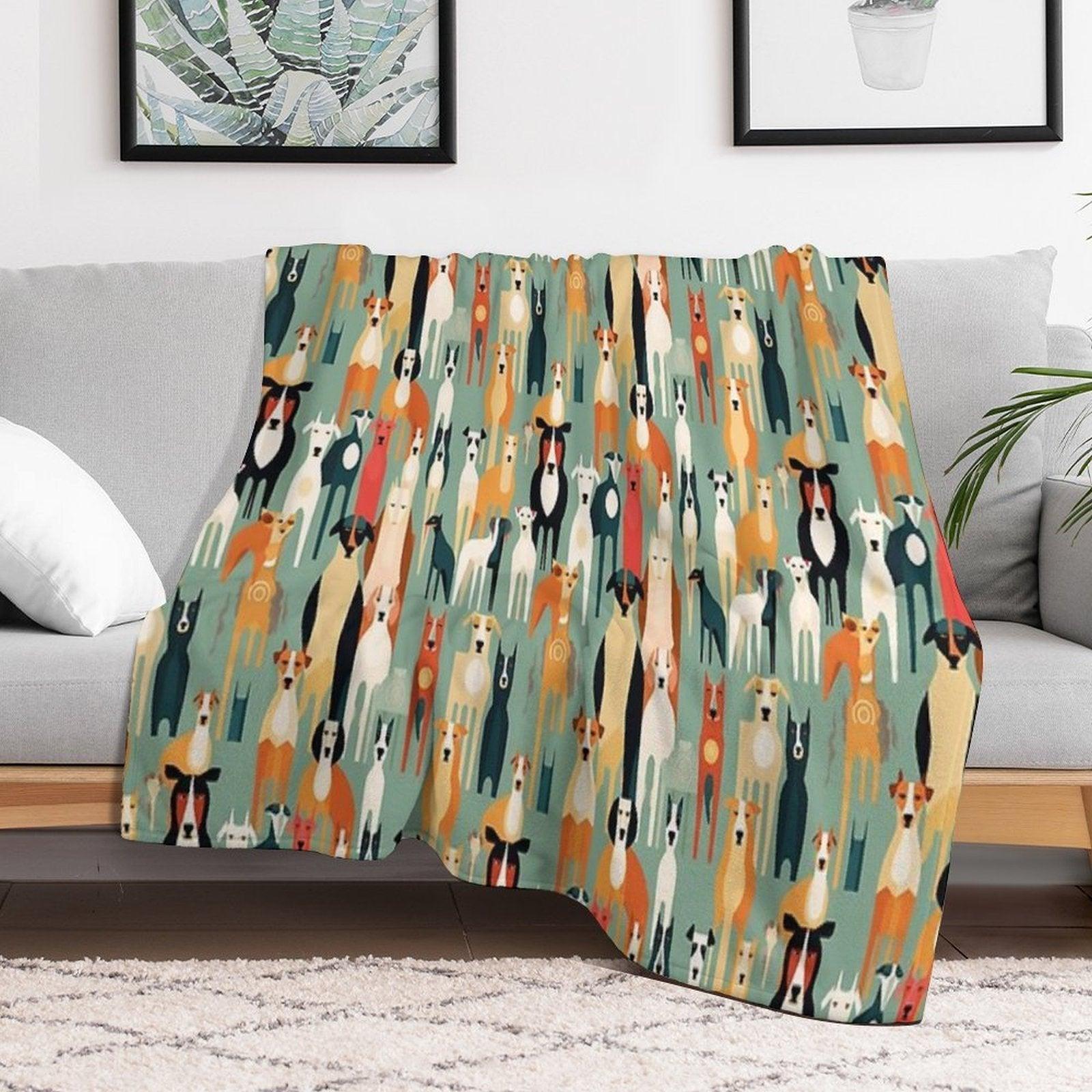 For The Love of All Dogs Throw Blanket