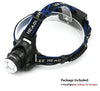Led Zoomable Headlamp Lantern XML T6 5000LM  Flashlight Torch T6