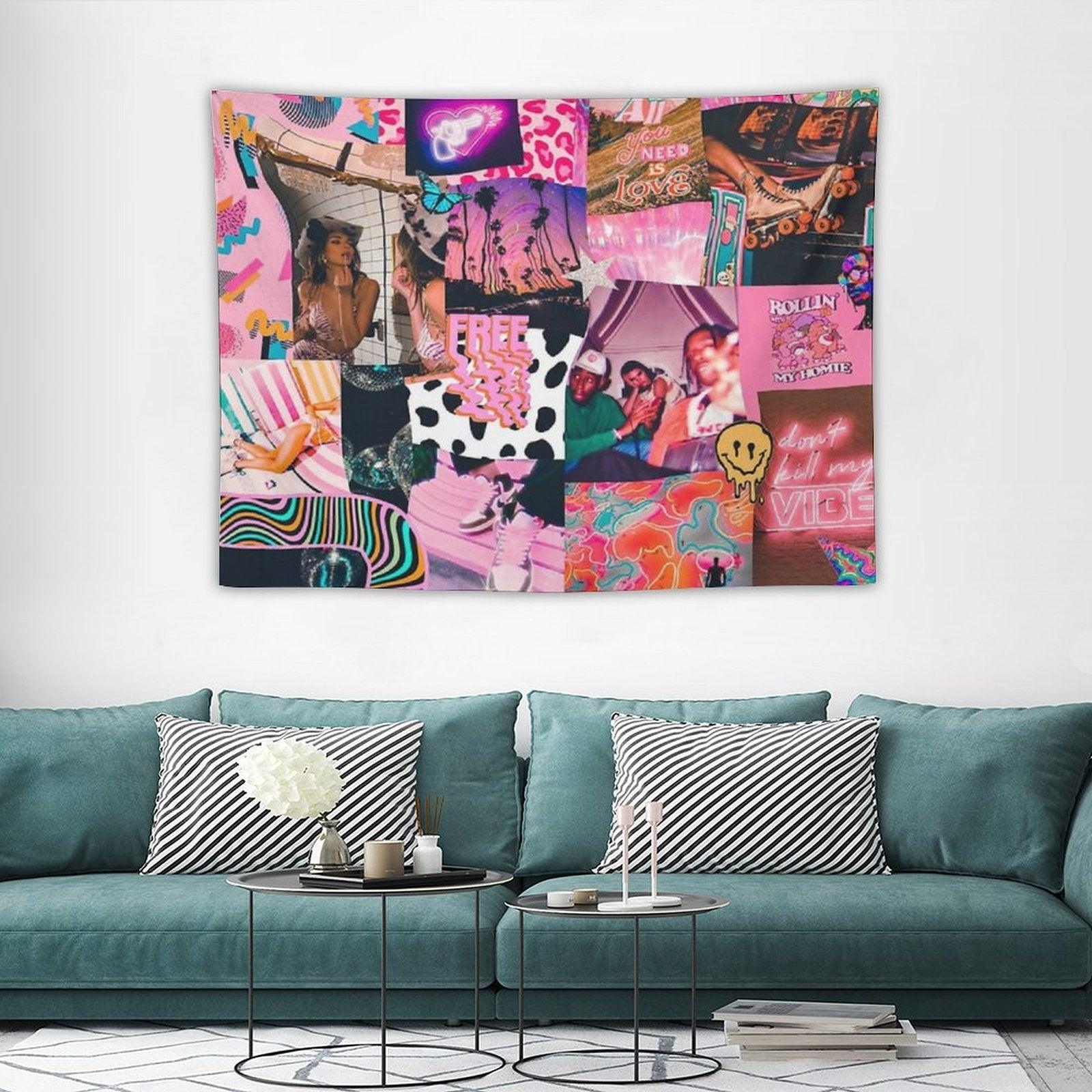 Trippy Baby Collage Tapestry