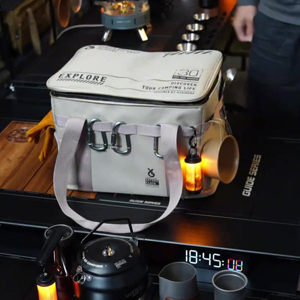 Outdoor storage bag, large - capacity foldable storage box, camping gear for picnic, portable, water - resistant