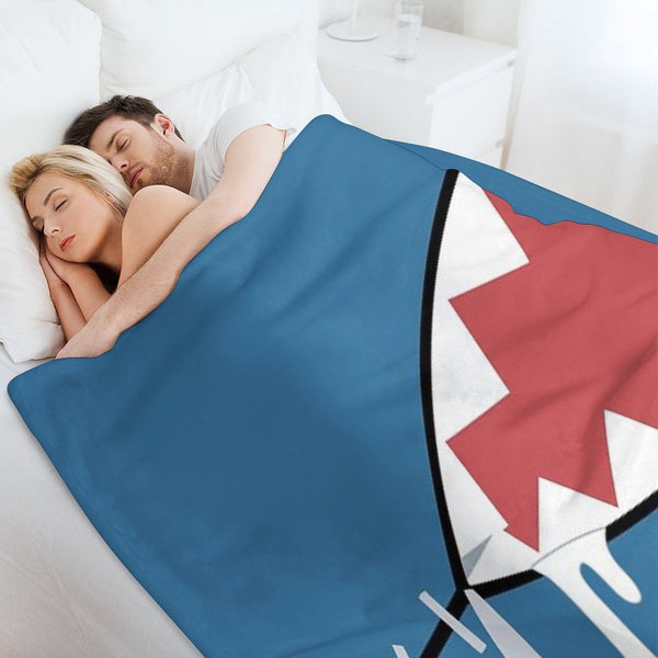 Gawr Gura Shark Mouth Lightweight Throw Blanket