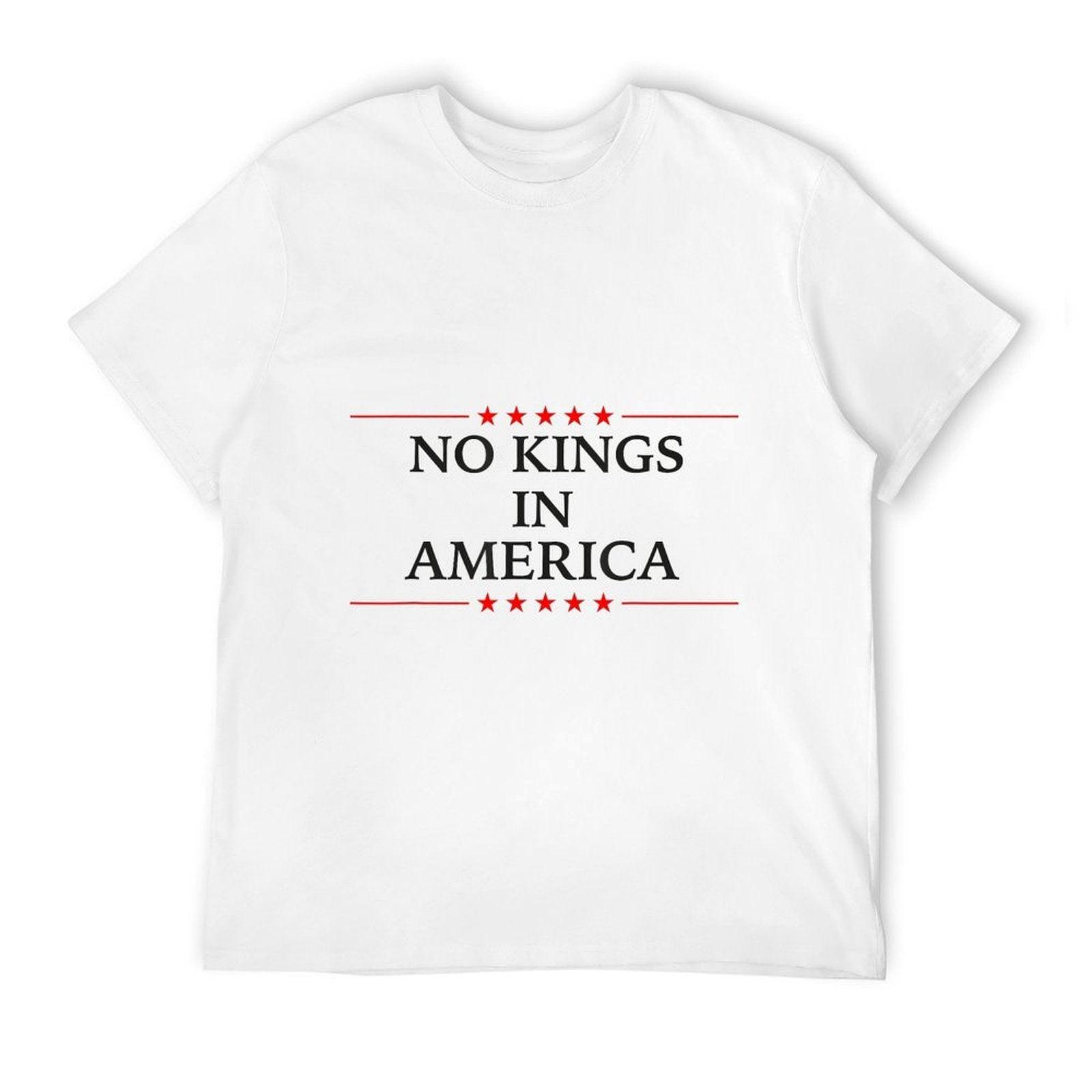 No Kings in America Flag Protest Save Democracy  Soft T-Shirt