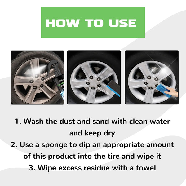 Tire Coating Agent, Automobile Tire Clean Decontamination Anti Aging Renovate Polishing Agent