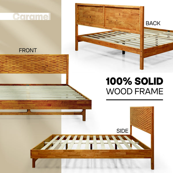 Acacia Elara Platform Bed Frame with Headboard