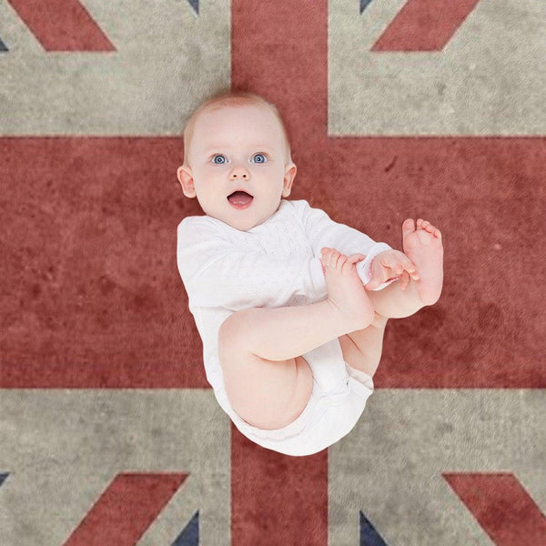 Union Jack Throw Blanket - Warm Winter Blanket with UK Flag Throw Blanket