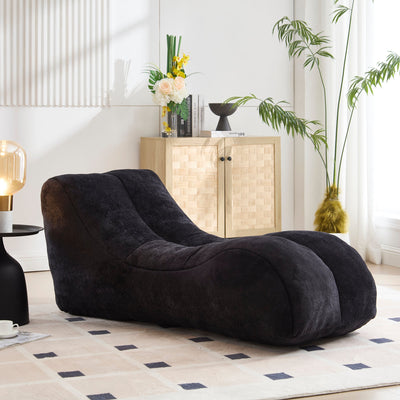 Black Bean Bag Sofa‑Lounger