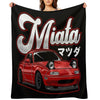 Miata MX-5 NA Red Throw Blanket