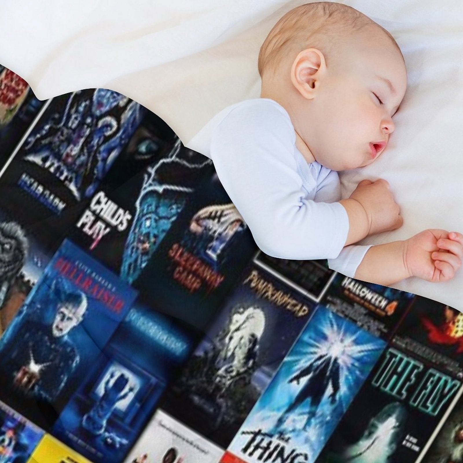 1980s Horror Classics Lightweight Throw Blanket
