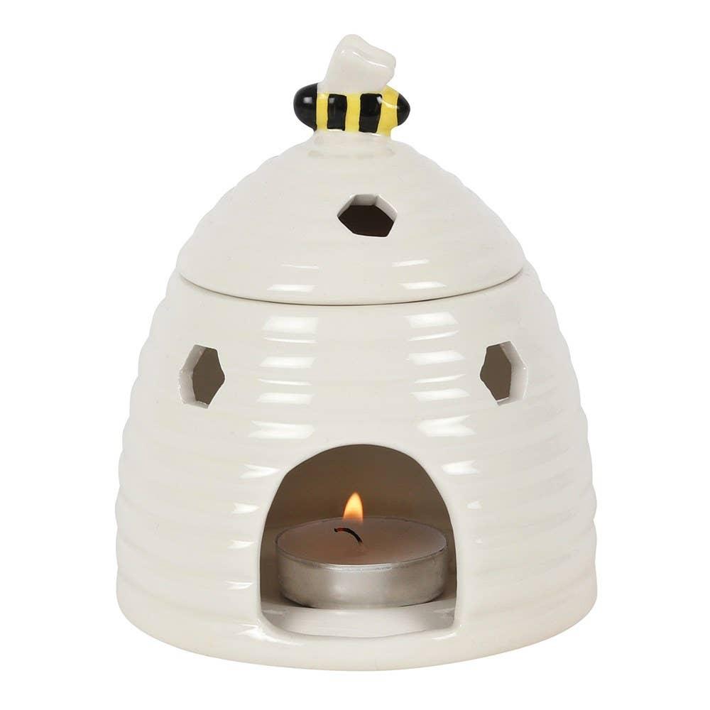 White Beehive Tealight Wax Warmer